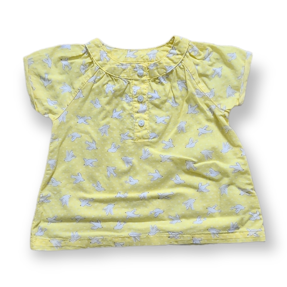 Carter's Baby Girl Yellow Dove Print Top